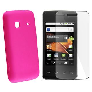 Hot Pink Case/ Screen Protector for Samsung Galaxy Prevail M820