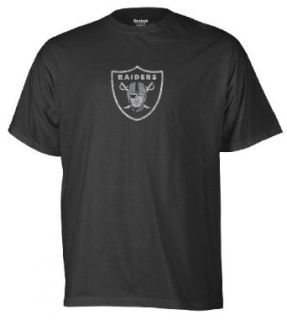 NFL Mens Oakland Raiders Faded Logo Tee (Black, Small
