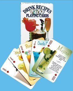 Drink Recipes Playing Cards   Cocktail Drinks & Playing
