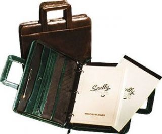 Scully Soft Plonge Zip Binder With Drop Handles 96z, Brown
