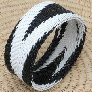 Telephone Wire Black and White Bracelet (South Africa)