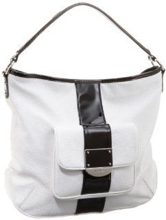 Nine West Fair and Square Hobo,White/Black,One Size Shoes