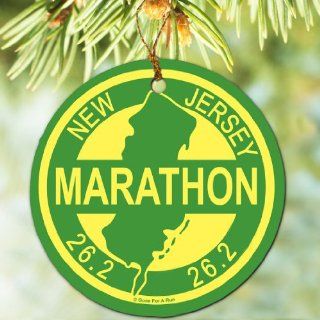 New Jersey Marathon Emblem Porcelain Ornament Sports
