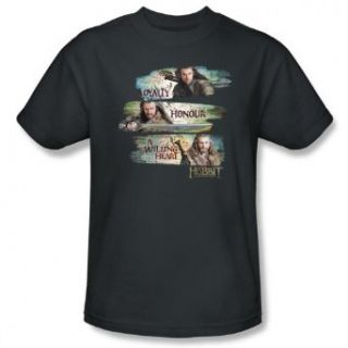 The Hobbit   Loyalty & Honour Mens T Shirt Clothing