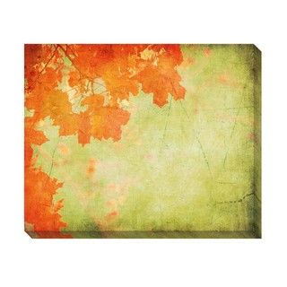 Vintage Autumn Leaves I Oversized Gallery Wrapped Canvas