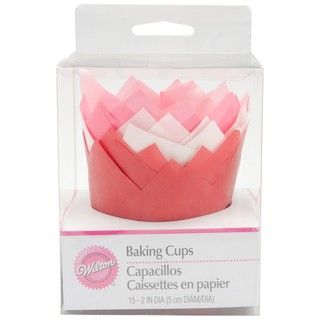 Wilton Pleated Assorted Standard Baking Cups (Pack of 15)