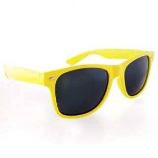 Wayfarer Style Sunglasses   15 Colors Dark Lenses Yellow Pastel Shoes