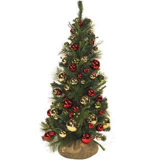 Ornament embellished Christmas Tree (4)