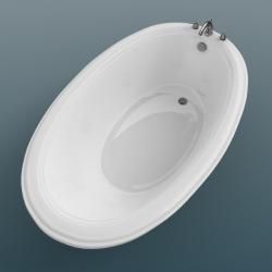 Petite White 60x36 in Soaker Tub