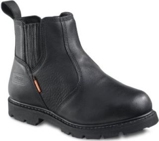 Shoes Mens 5586 Slip on 6 Internal metguard Boot,Black,11 W Shoes