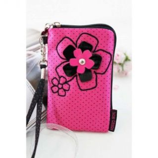 Pink Polka Dot Daisy Love Cell Phone Camera Bag Clothing