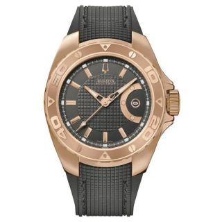 Bulova Accutron Mens Curacao Rose gold Plated Watch