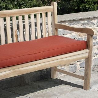 Clara 60 inch Outdoor Textured Red Bench Cushion with Sunbrella