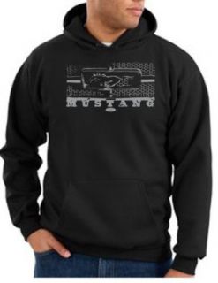 Ford Mustang Hoodie   Legend Honeycomb Grille Adult Hooded