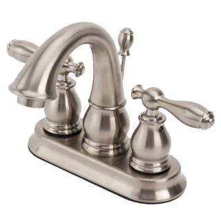 Fontaine Marcello Brushed Nickel 4 inch Centerset Bathroom Faucet