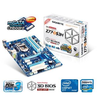 Carte mère socket LGA 1155   Chipset 1.Intel® Z77   4 slots DDR3