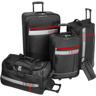 IZOD Luggage Metro 5 Piece Set, Black, Large Clothing