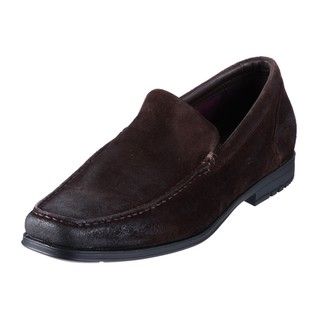 Rockport Mens FM Venetian Chocolate Suede Leather Loafers