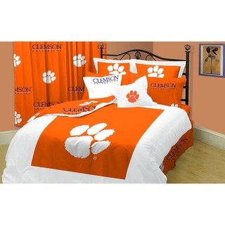 Clemson Tigers Twin XL size 10 piece Dorm Bed in a Bag with Sheet Set