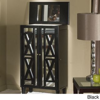 Decorative Front 3 Drawer Free Standing Jewelry Armoire