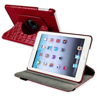 BasAcc Red 360 degree Swivel Leather Case for Apple® iPad Mini