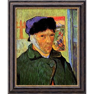 Vincent Van Gogh Self Portrait with Bandaged Ear, 1889 Framed Canvas