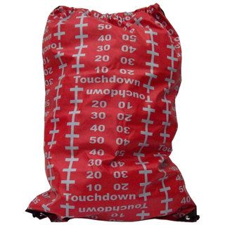 Tango Red/ Grey Football Laundry Duffel Bag