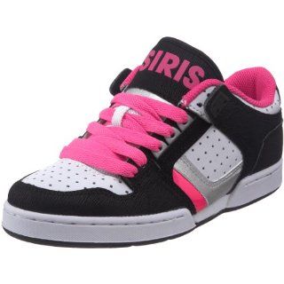 Osiris Womens NYC 83 Low Skate Shoe,Black/Pink/Silver,10 M US Shoes
