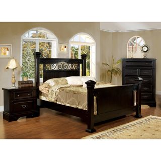 Marlo 3 Piece Queen size Bed with Nightstand and Chest Set
