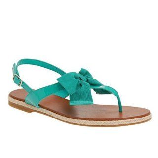  ALDO Hartstein   Women Flat Sandals   Turquoise   6½ Shoes