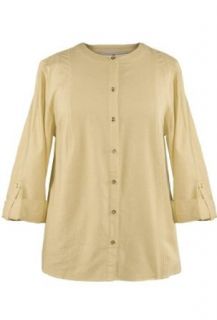 Avenue Plus Size Linen Shirt Clothing