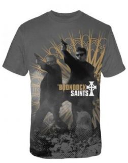 Boondock Saints   Shoot Out Adult T Shirt in Charcoal