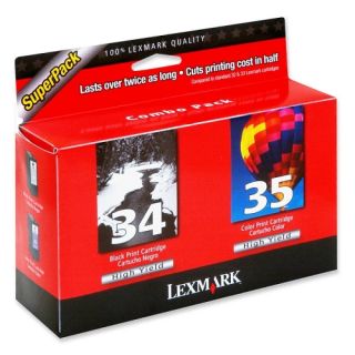 Lexmark No. 34/35 Twin pack Black and Color Ink Cartridge