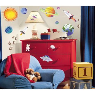 Space Peel and stick Vinyl Wall Decals (Set of 35)