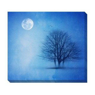 Lone Winter Tree Oversized Gallery Wrapped Canvas