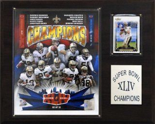 NFL Saints Super Bowl XLIV Champions Plaque Sports