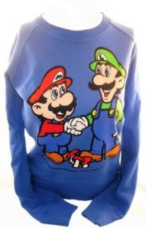 Super Mario Bros Ladies Pullover Sweatshirt   Mario and