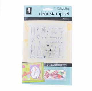 Fashion Embellishments Clear Stamp Set Today $8.39