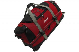 Coleman Excursion Red 36 inch Wheeled Duffel Bag