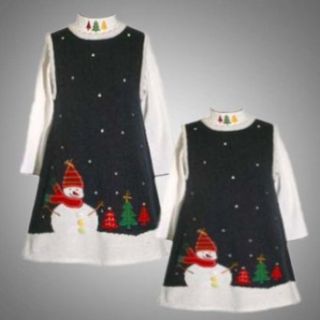 Size 2T BNJ 4415X 2 Piece NAVY BLUE EMBROIDERED Holiday
