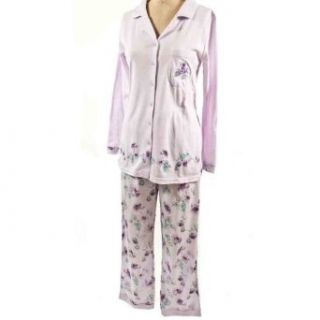 Body Touch Sleepwear Women Plus Size Knit PJ Set   Lilac
