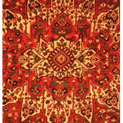 Persian Hand knotted Red Bakhtiari Wool Rug (115 x 102)