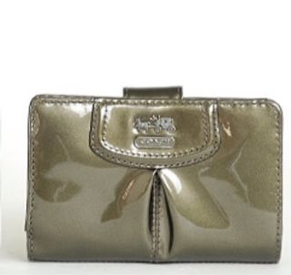 Coach Madison Patent Leather Medium French Zip Wallet
