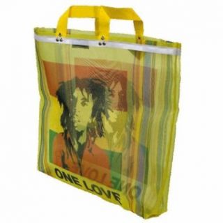 Bob Marley   One Love Stripe Beach Tote Bag Clothing