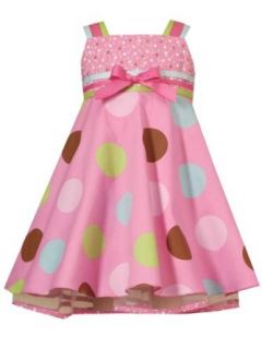 Rare Editions Baby/Infant Girls 3M 24M PINK MULTI TWIN DOT