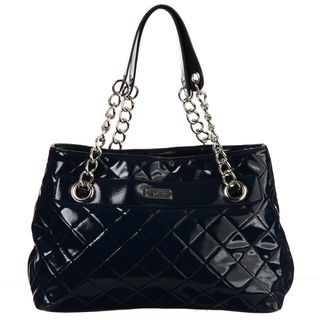 Kenneth Cole Reaction Cute Navy Blue Quilted Tote Bag