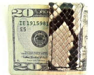 Magnetic Money Clip Genuine Python Snake Skin Clothing