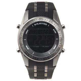 Unlisted by Kenneth Cole Mens Rubber Strap Digital Watch