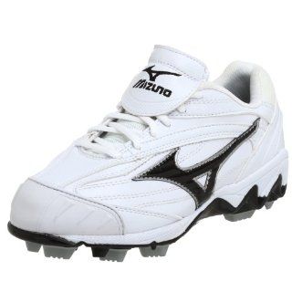 Womens Finch 9 Spike Low G3 Softball Cleat,White/Black,5 M Shoes