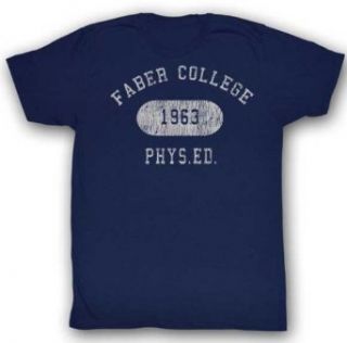 Animal House Faber Phys Ed T Shirt (Small, Navy Blue